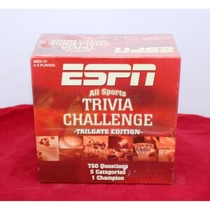 ESPN All Sports Trivia Challenge Tailgate Edition Board Game 750 Questions New